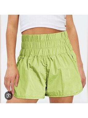 Free People Movement Women’s High-Waist Lime Green Athletic Shorts Size XS